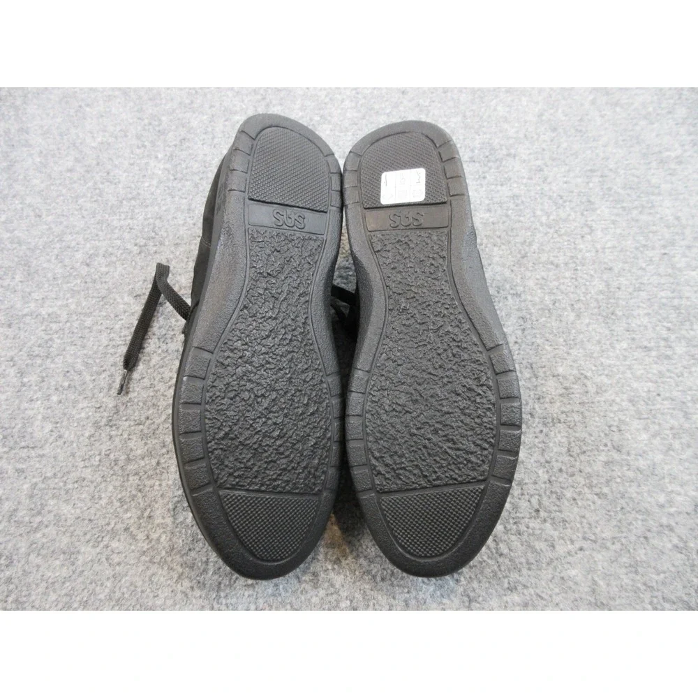 SAS Free Time Shoes Womens Black Charcoal Comfort Leather Walking Size 7.5‎